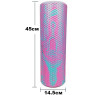 Массажный ролик EasyFit Foam Roller 45 см двухцветный Розовый-мятный