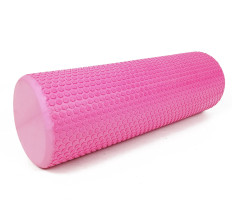 Масажний ролер EasyFit Foam Roller 45 см Рожевий