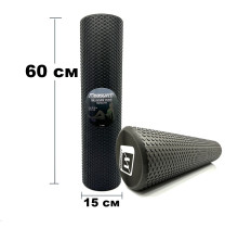 Массажный ролик EasyFit Foam Roller 60 см Черный