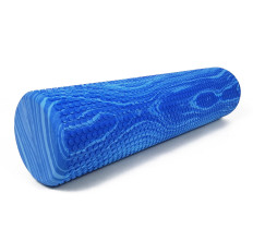 Массажный ролик EasyFit Foam Roller 60 см двухцветный Синий-голубой