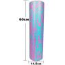 Масажний ролик EasyFit Foam Roller 60 см двоколірний М'ятний-рожевий
