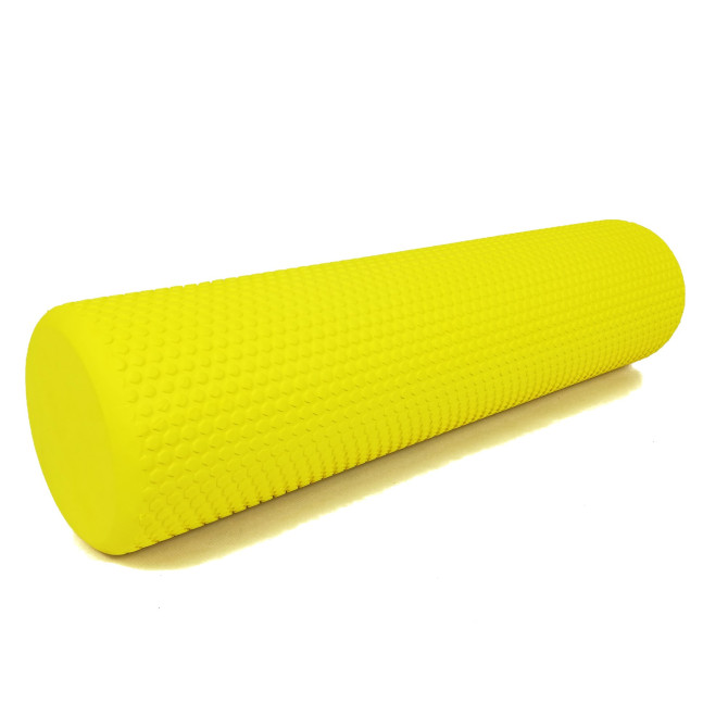 Масажний ролик EasyFit Foam Roller 60 см Жовтий
