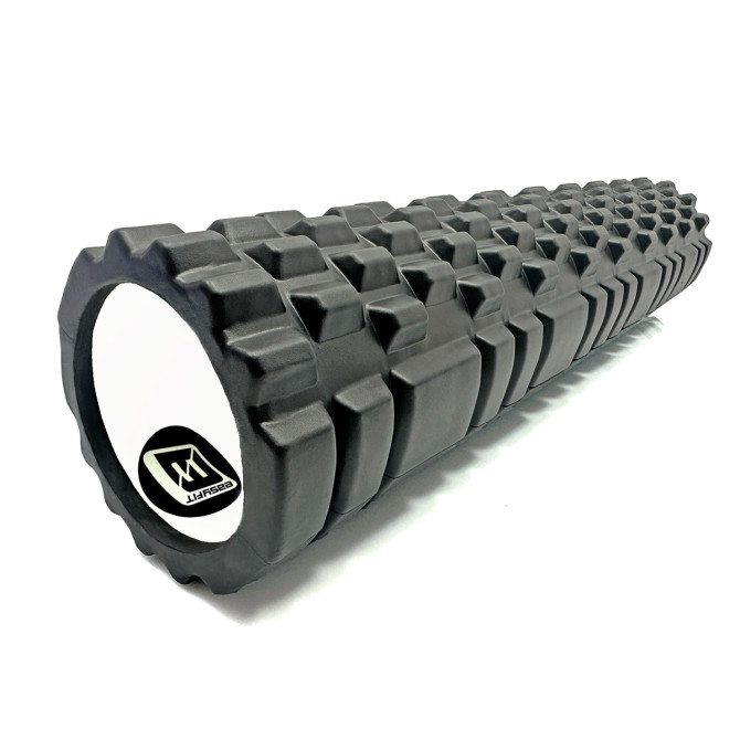 Массажный роллер EasyFit Grid Roller 60 см v.3.1 черный