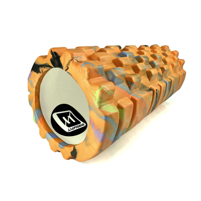Массажный ролик EasyFit Grid Roller 33 см v.1.1 Multi Оранжевый