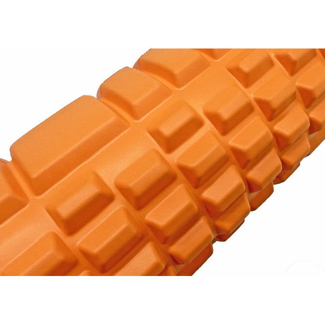 Массажный ролик EasyFit Grid Roller 33 см v.1.1 Оранжевый