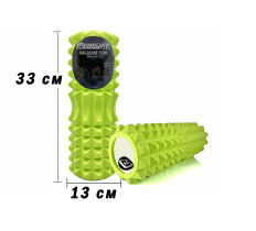 Массажный ролик EasyFit Grid Roller 33 см v.1.2 Салатовый