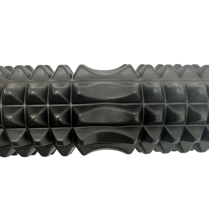 Массажный ролик EasyFit Grid Roller 45 см v.2.2 Черный