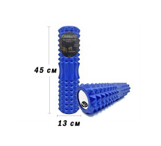 Масажний ролик EasyFit Grid Roller 45 см v.2.2 Синій
