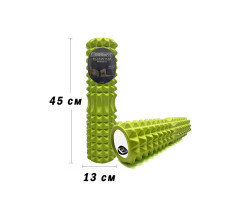 Массажный ролик EasyFit Grid Roller 45 см v.2.2 Салатовый