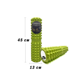 Массажный ролик EasyFit Grid Roller 45 см v.2.2 Салатовый