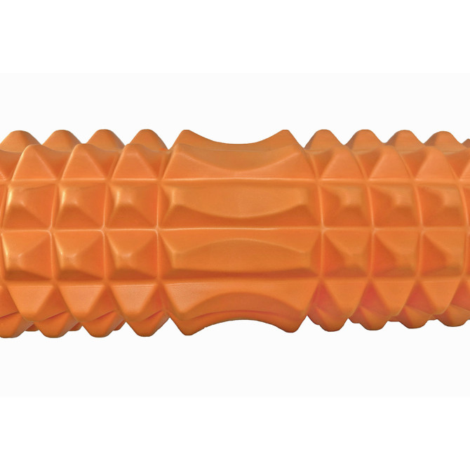 Массажный ролик EasyFit Grid Roller 45 см v.2.2 Оранжевый