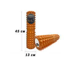 Массажный ролик EasyFit Grid Roller 45 см v.2.2 Оранжевый