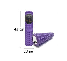 Массажный ролик EasyFit Grid Roller 45 см v.2.2 Фиолетовый