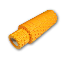 Массажный ролик EasyFit Grid Roller Double 33 см Оранжевый