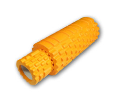 Масажний ролик EasyFit Grid Roller Double 33 см Помаранчевий