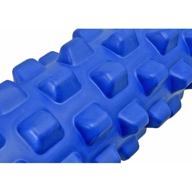Массажный ролик EasyFit Grid Roller PRO 33 см Синий