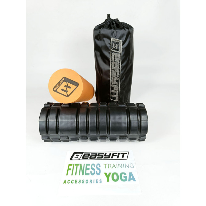Массажный ролик EasyFit PRO Active 33 см двойной