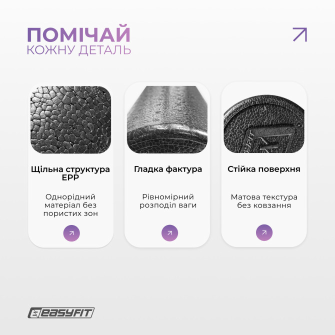 цена на массажный ролик EasyFit PolyFoam Roller EPP 45 см