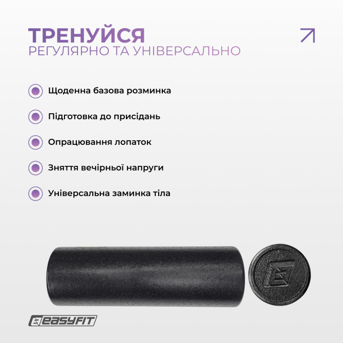 купить оптом массажный ролик EasyFit PolyFoam Roller EPP 45 см