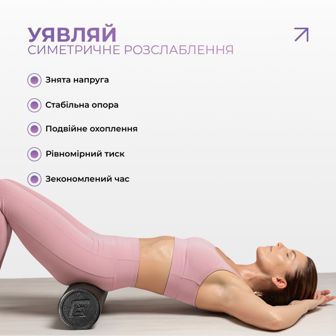 купить массажный ролик EasyFit PolyFoam Roller EPP 60 см