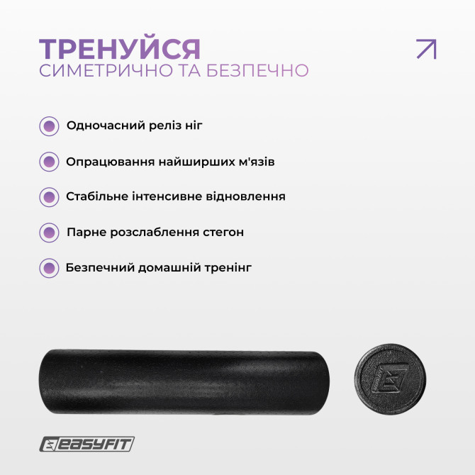 купить оптом массажный ролик EasyFit PolyFoam Roller EPP 60 см