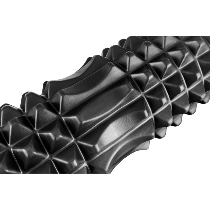 заказать массажный роллер EasyFit Solid Grid Roller 45 см v.2.2s черный