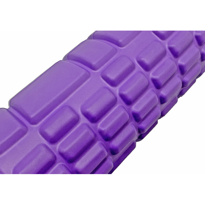 заказать массажный роллер EasyFit Solid Grid Roller Mini фиолетовый