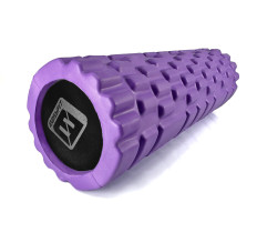 Массажный роллер EasyFit Solid Grid Roller Mini 30 см фиолетовый