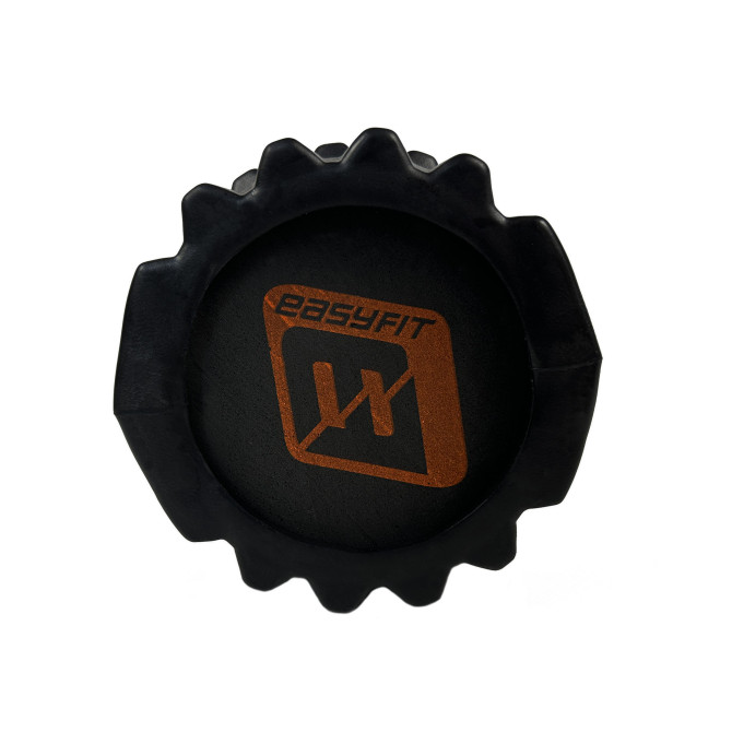 массажный ролик EasyFit Solid Roller черный