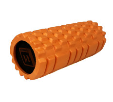Массажный ролик EasyFit Solid Roller v.1.1s 33 см оранжевый