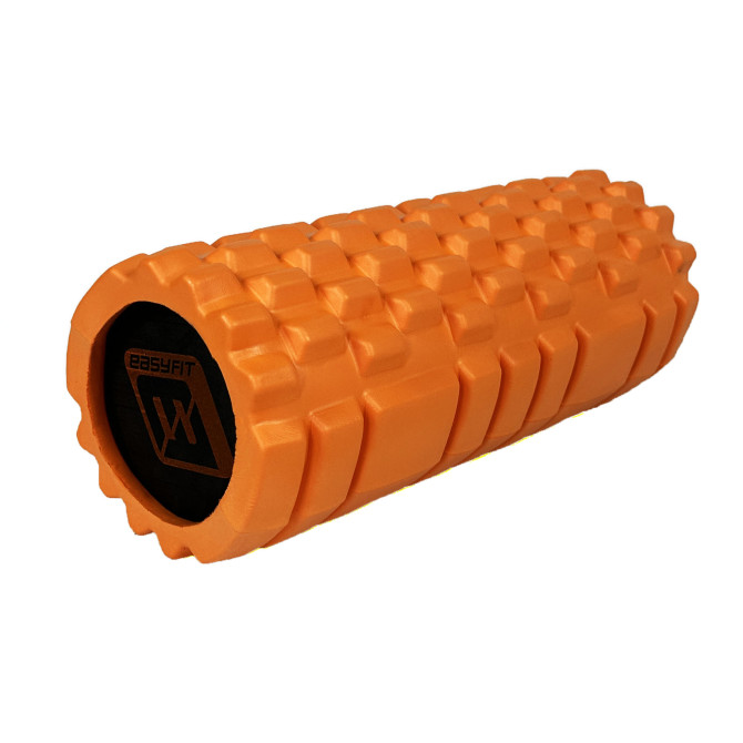 массажный ролик EasyFit Solid Roller оранжевый
