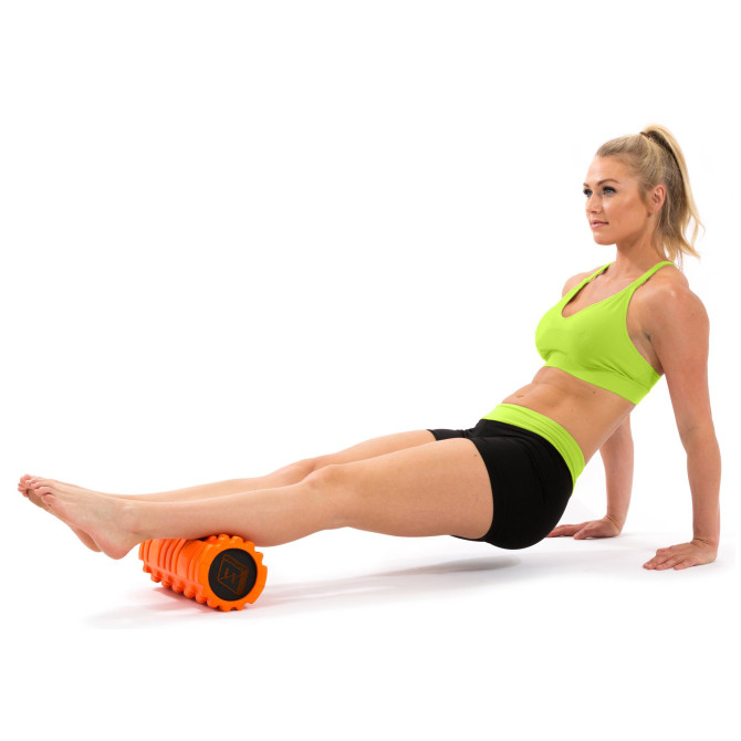 массажный ролик EasyFit Solid Roller оранжевый