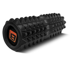 Массажный ролик EasyFit Solid Roller v.1.2s 33х13 см черный