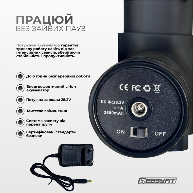 стоимость перкуссионный вибромассажер Easyfit UltraGun 13 насадок