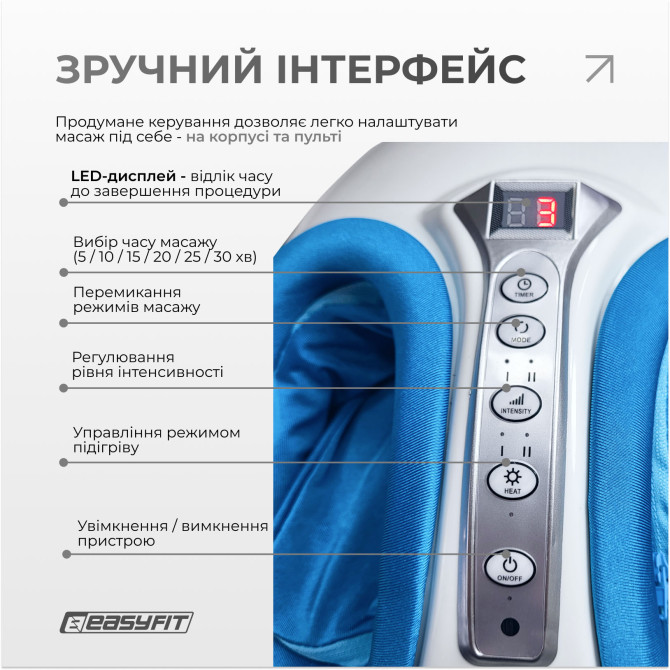 купить недорого массажер для ног EasyFit лимфодренажный