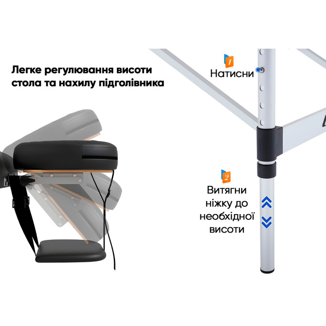 купити кушетку EasyFit ZenRest чорну