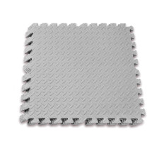Татами мат EasyFit SwallowTail 4 шт (60х60х1 см) пазл ласточкин хвост серый
