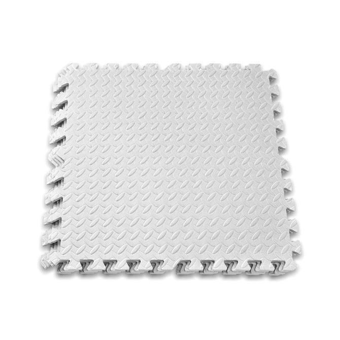 Татами мат EasyFit SwallowTail (60х60 см) пазл ласточкин хвост белый