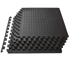 Татамі мат EasyFit SwallowTail 4 шт (60х60х1 см) пазл хвіст ластівки з бортиком