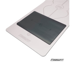 Міні-мат для йоги EasyFit Yoga Pad каучук 3,5 мм Чорний