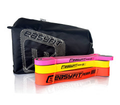 Набір двошарових резинок для підтягування EasyFit Premium 7-45 кг (3 шт)