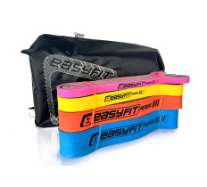 Набор двухслойных резинок для подтягиваний EasyFit Premium 7-63 кг (4 шт)