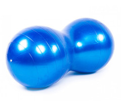 М'яч для фітнеса EasyFit Peanut 45х90 см синій (фітбол горіх-арахіс)