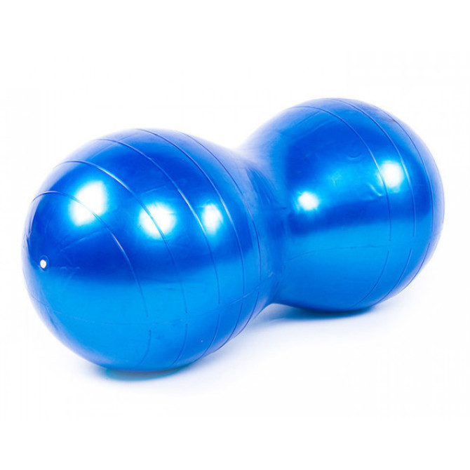 Мяч для фитнеса EasyFit Peanut 45х90 см синий - купить в Киеве и Одессе, Харькове и Днепре, Запорожье и Львове