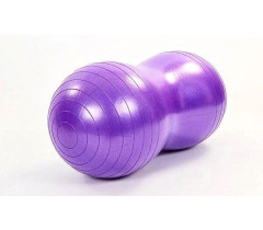 М'яч для фітнеса EasyFit Peanut 45х90 см фіолетовий (фітбол горіх-арахіс)