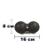 Массажный мячик двойной EasyFit EPP DuoBall 16x8 см