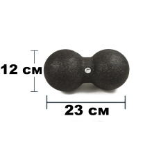 Массажный мячик двойной EasyFit EPP 23х12 см
