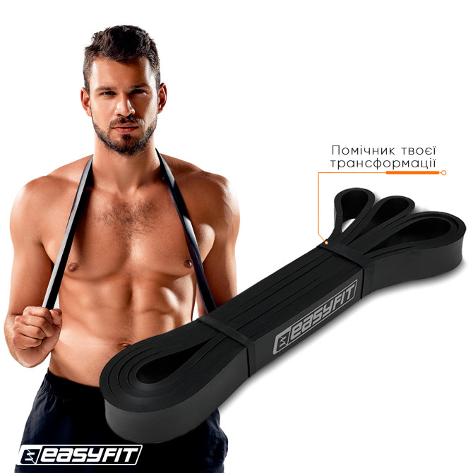 резиновая петля EasyFit 6-31 кг черная