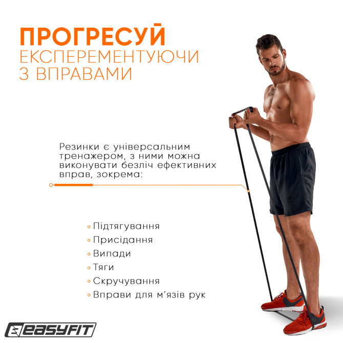 заказать резиновую петлю EasyFit 6-31 кг черная