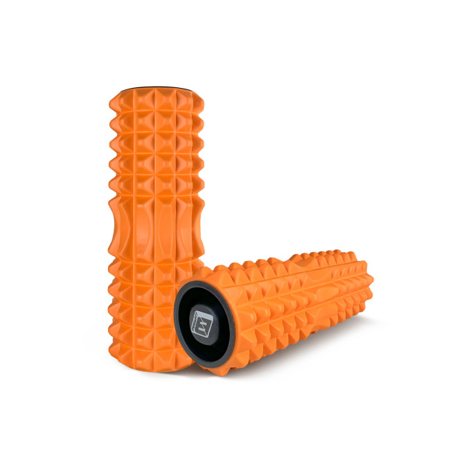 заказать массажный ролик EasyFit Grid Roller 33 см v.1.2 с заглушками (оранжевый)